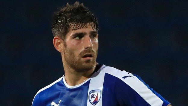 Evans returns to action for Chesterfield