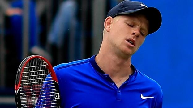 Kyle Edmund loses to Alexandr Dolgopolov in Nottingham - BBC Sport