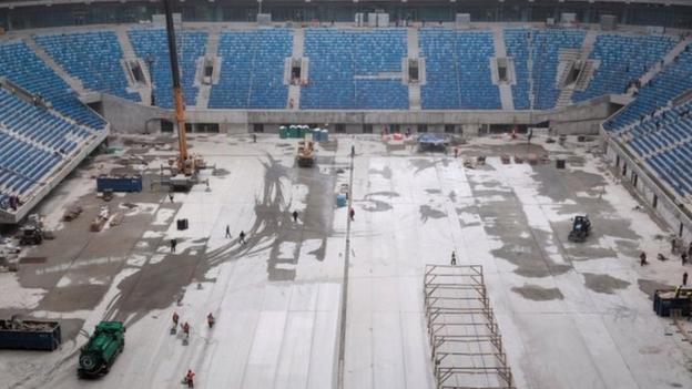 World Cup 2018: Russian stadium's shaking pitch concerns Fifa