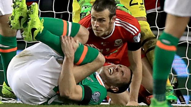 John O'Shea: Republic star feels 'lucky' to avoid serious injury from Bale tackle
