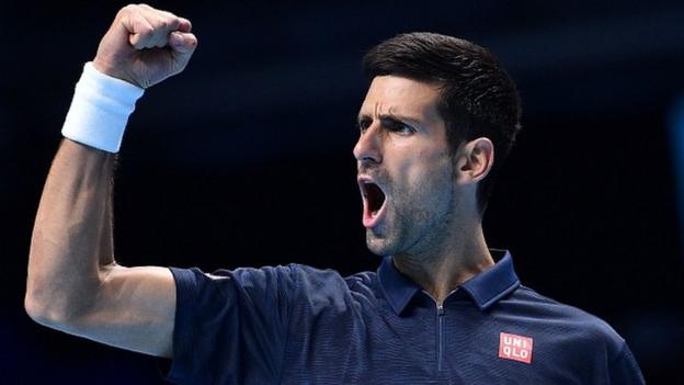 Novak Djokovic beats Milos Raonic to make ATP World Tour Finals semi-finals - BBC Sport