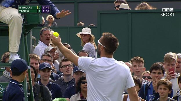 Wimbledon 2016: Viktor Troicki in incredible on-court meltdown after overrule