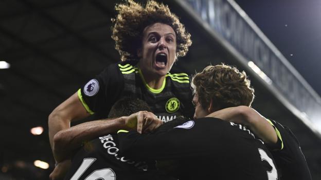 Chelsea win at West Brom to seal title