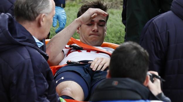 Harry Winks: Tottenham midfielder taken to hospital with ankle injury