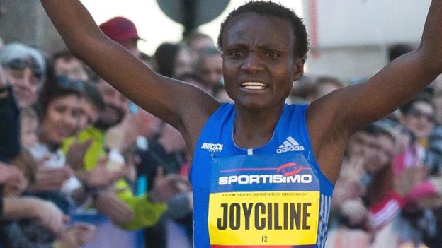 Kenya's Jepkosgei sets four world records in one race