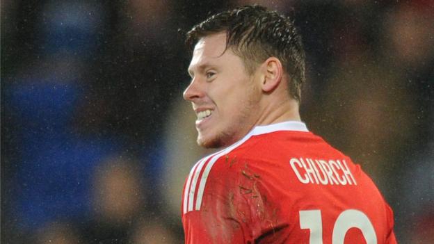 Simon Church: Wales striker keeping faith after harrowing year - BBC Sport