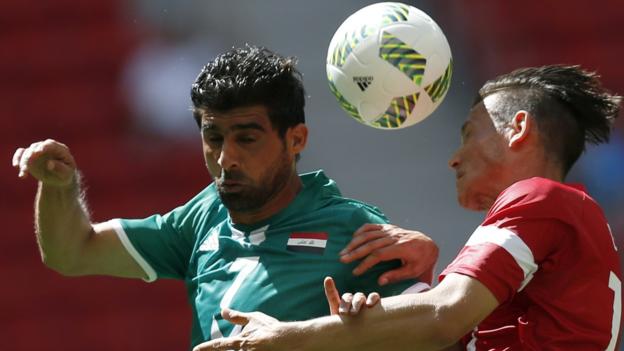 Rio 2016 Olympics: Denmark held by Iraq in first game of men's football tournament - BBC Sport