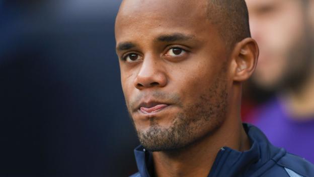 Vincent Kompany: Pep Guardiola says Man City captain 'needs time' after injury