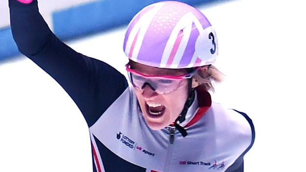 Elise Christie wins 1500m gold at World Short Track Speed Skating Championships
