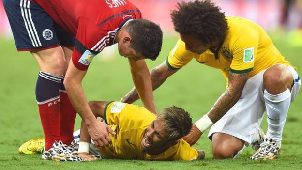 Neymar's tournament-ending injury