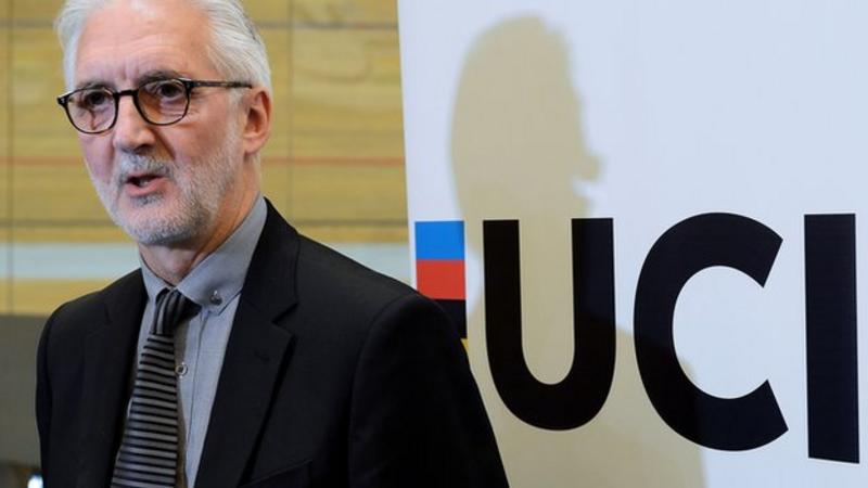Thumbnail Credit (bbc.com): Cookson became UCI president in September 2013, beating Pat McQuaid in a vote