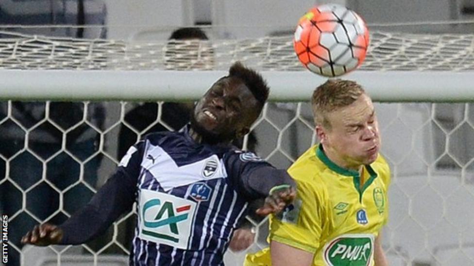 Lamine Sane in action against Nantes in the French Cup
