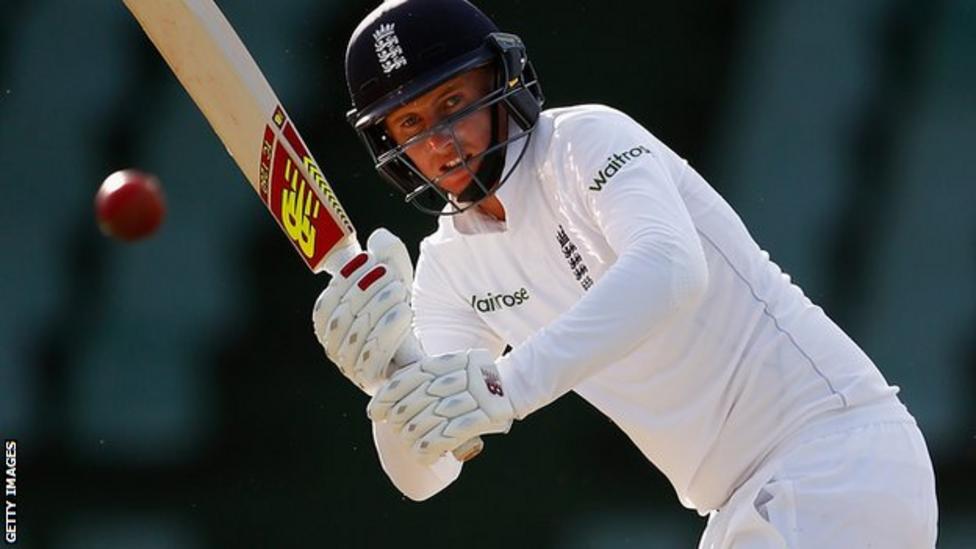 Joe Root works the ball off his legs