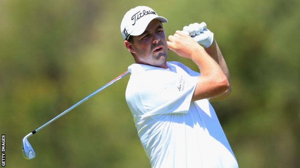 Marc Leishman in final-round action at the Gary Player Country Club