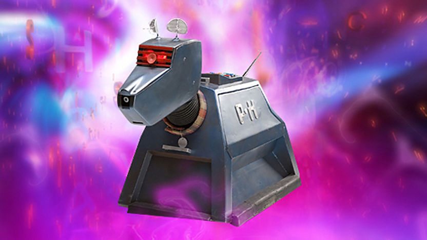 K-9 on purple background.