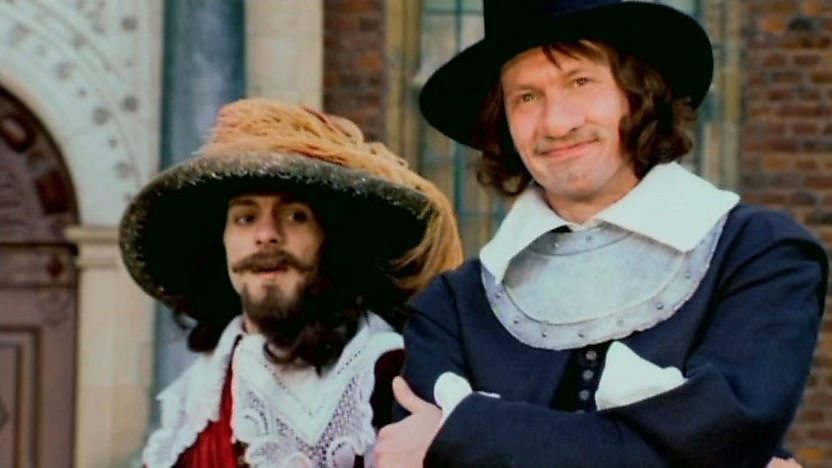 A cavalier and a roundhead