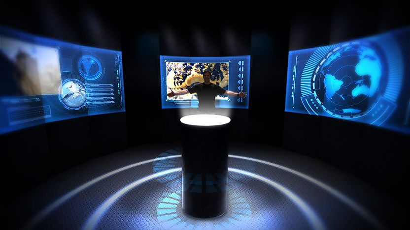 Steve Backshall in the Deadly 360 studio 