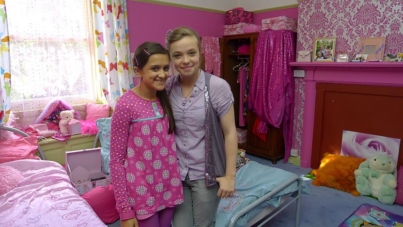 Carmen in her bedroom.