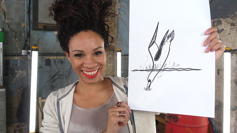 Michelle shows you how to draw a diving Gannet!