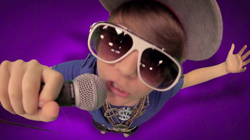 Ryan in rapper gear.