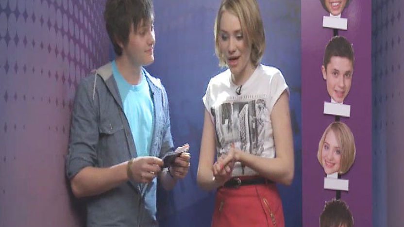 Georgia Lock and Tyger Drew-Honey backstage.