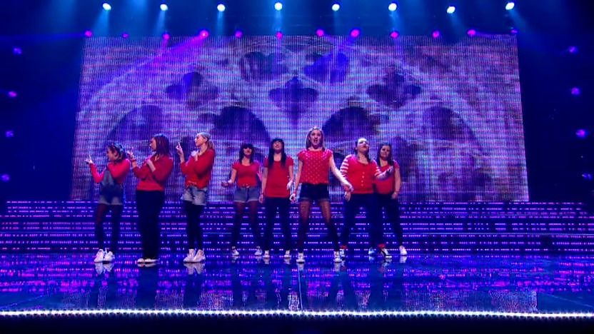 Musicality perform on Sport Relief Does Glee Club