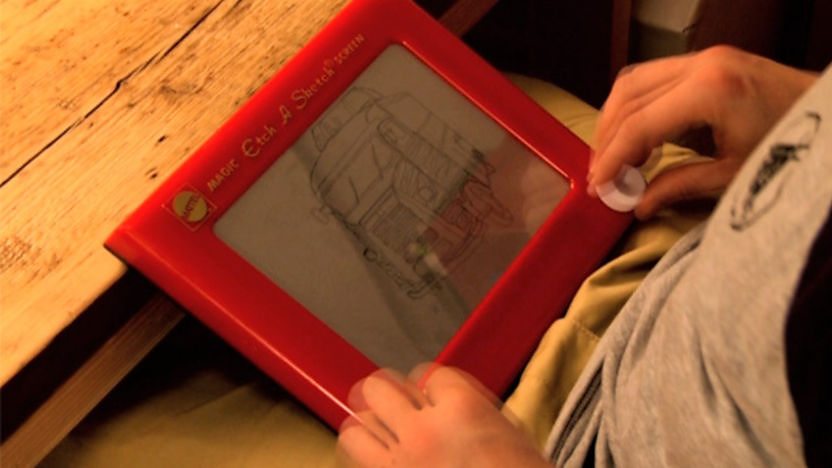 Picture of the Etch a Sketch.
