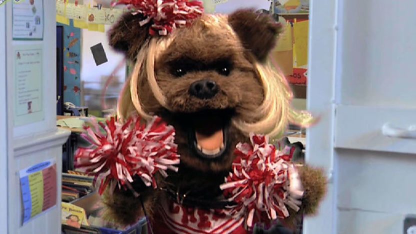 Hacker dressing as a cheerleader.