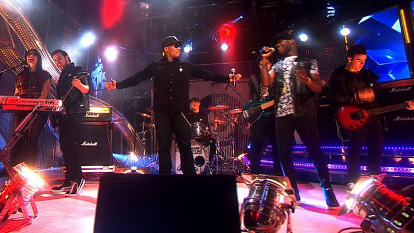 Clement Marfo and the Frontline performing on Blue Peter