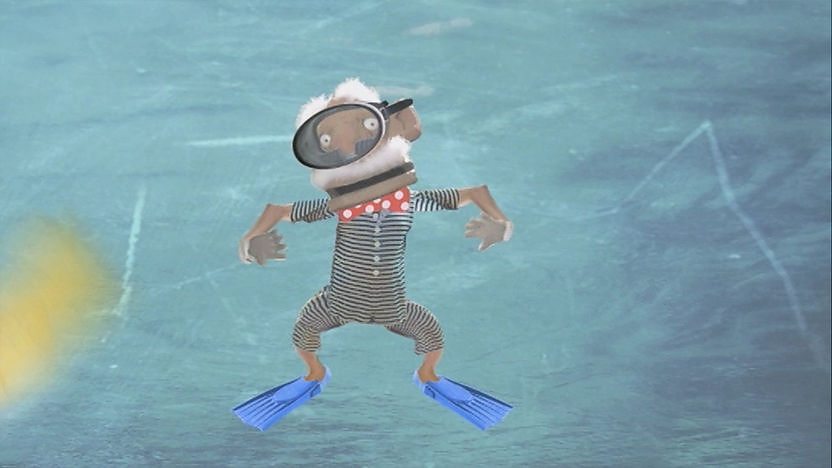 Mike McCork swimming