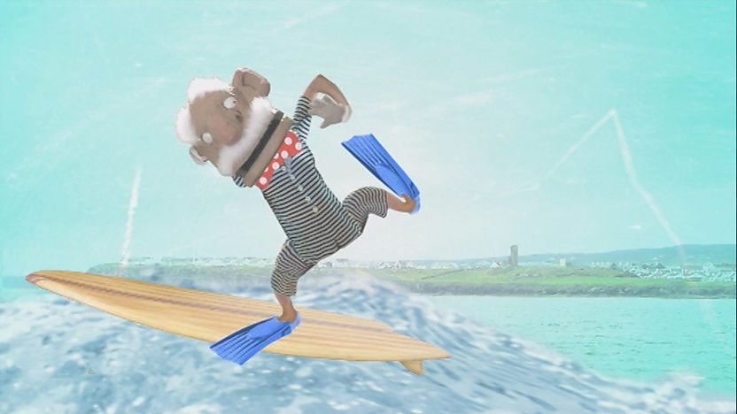 Mike McCork surfing on a wave