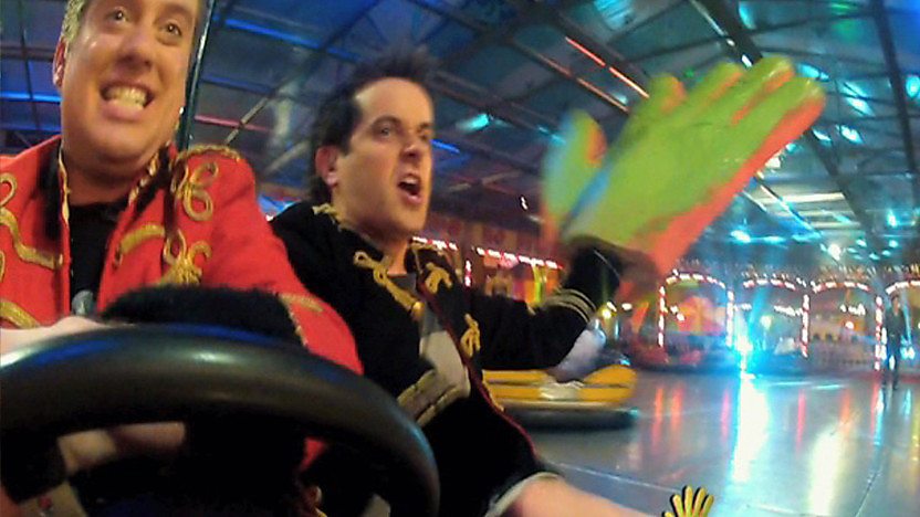 Dick and Dom on the Dodgems