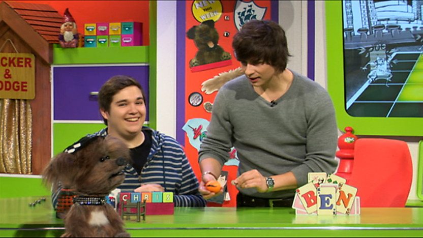 Ben performing his magic trick.