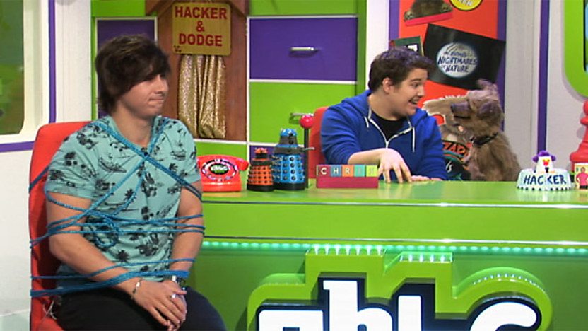 Ben Hanlin tied up.