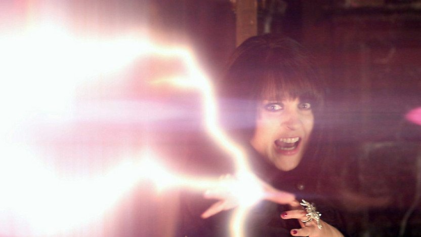 Ingrid firing lightning from her hand