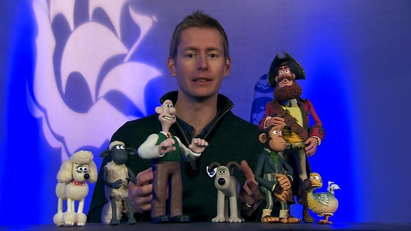 Merlin - an animator from Aardman Animations with stop motion puppets