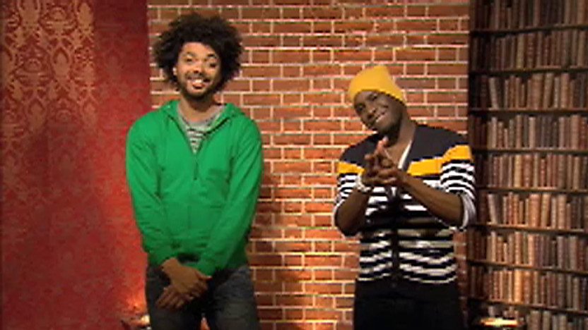 Johnny and Inel look to camera