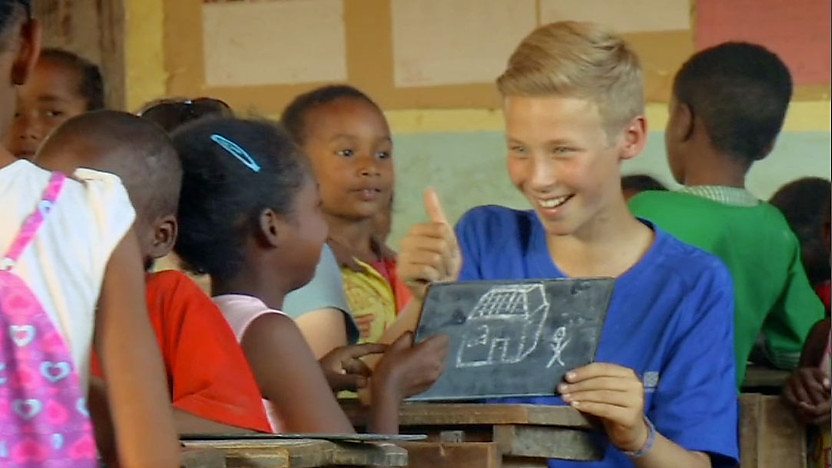 The Deadly Kids at a school in Madagascar.