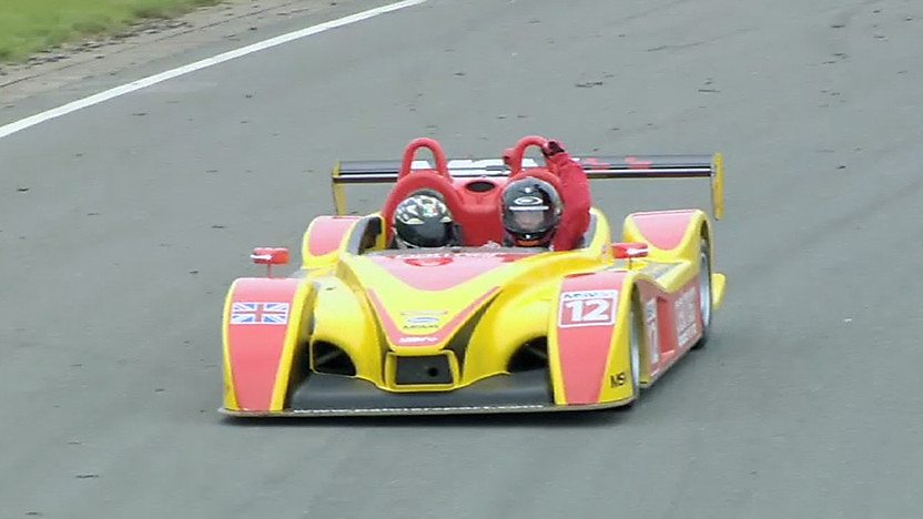 A race car on a track