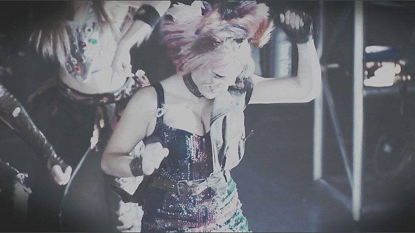 Helen performing on stage