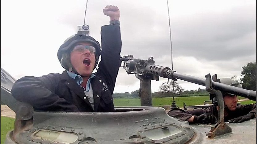 Dom in a Sherman Tank