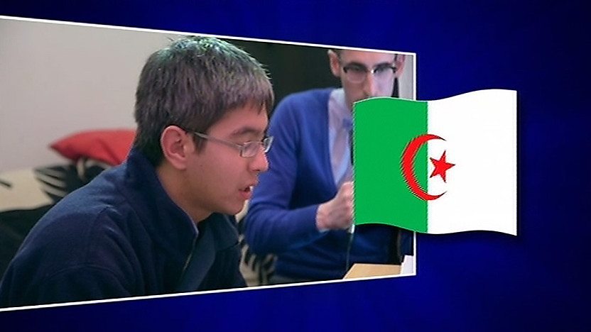 Sizzlin Steve and the Algeria flag