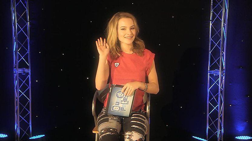 Bridgit Mendler waving