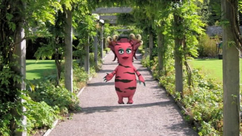 A bugbear in a garden