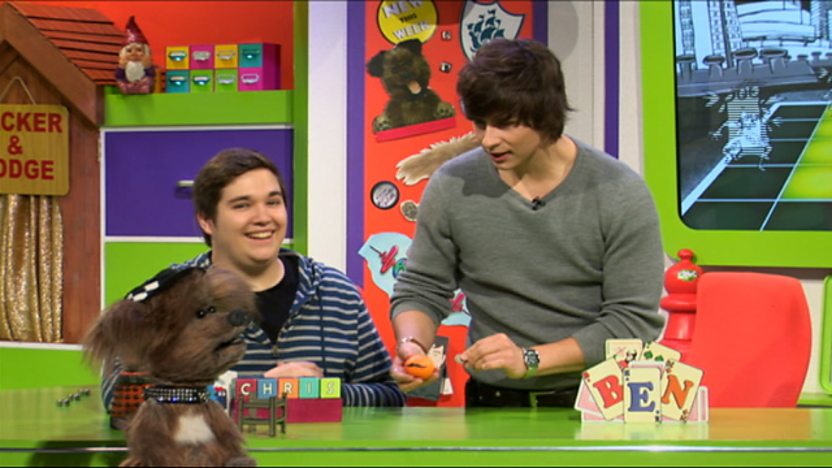 Ben performing his magic trick.