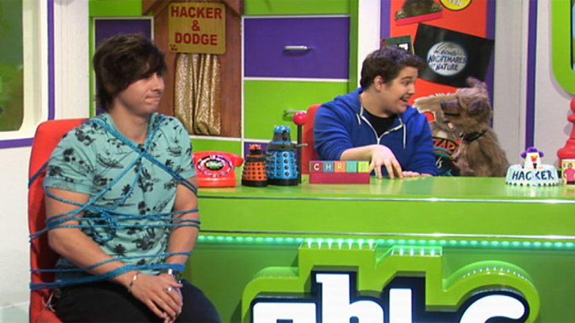 Ben Hanlin tied up.