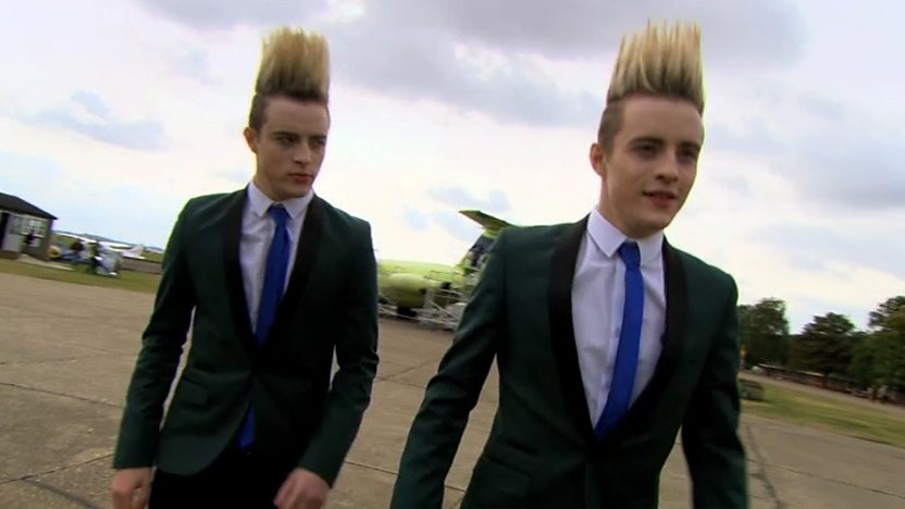 John and Edward at Duxford airfield