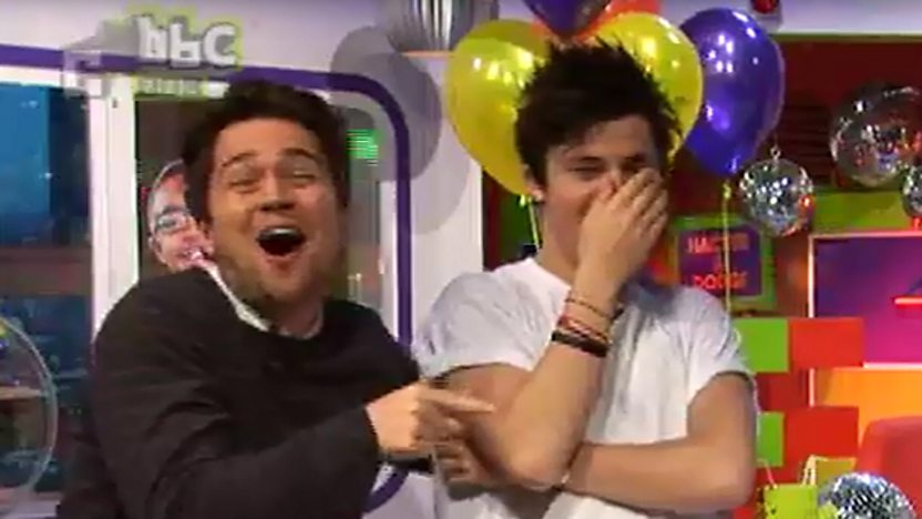 Cel looking embarrassed