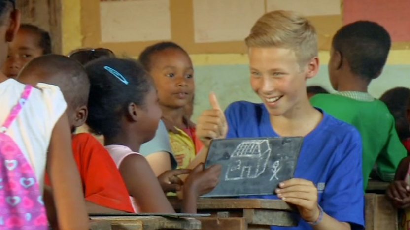 The Deadly Kids at a school in Madagascar.