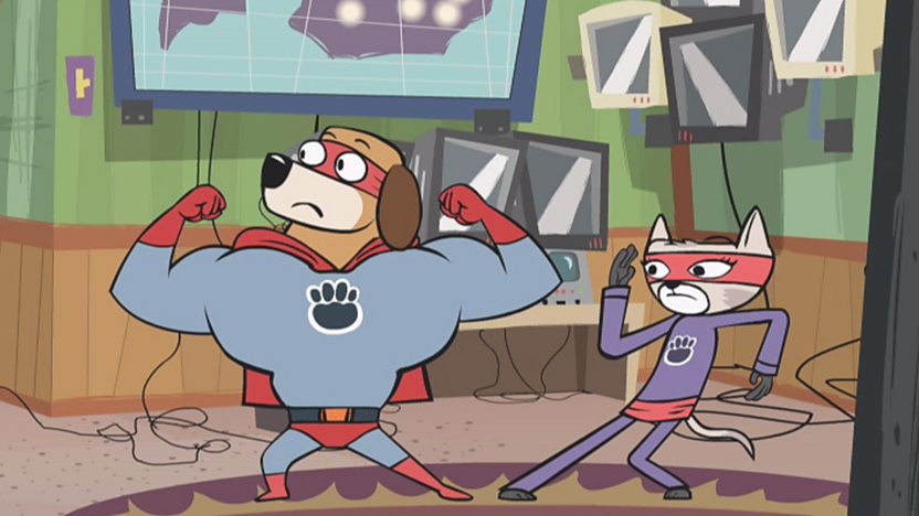 The Pet Squad flexing muscles